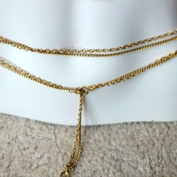 Fashion Gold Color Necklace 108" - Picture 3 of 8
